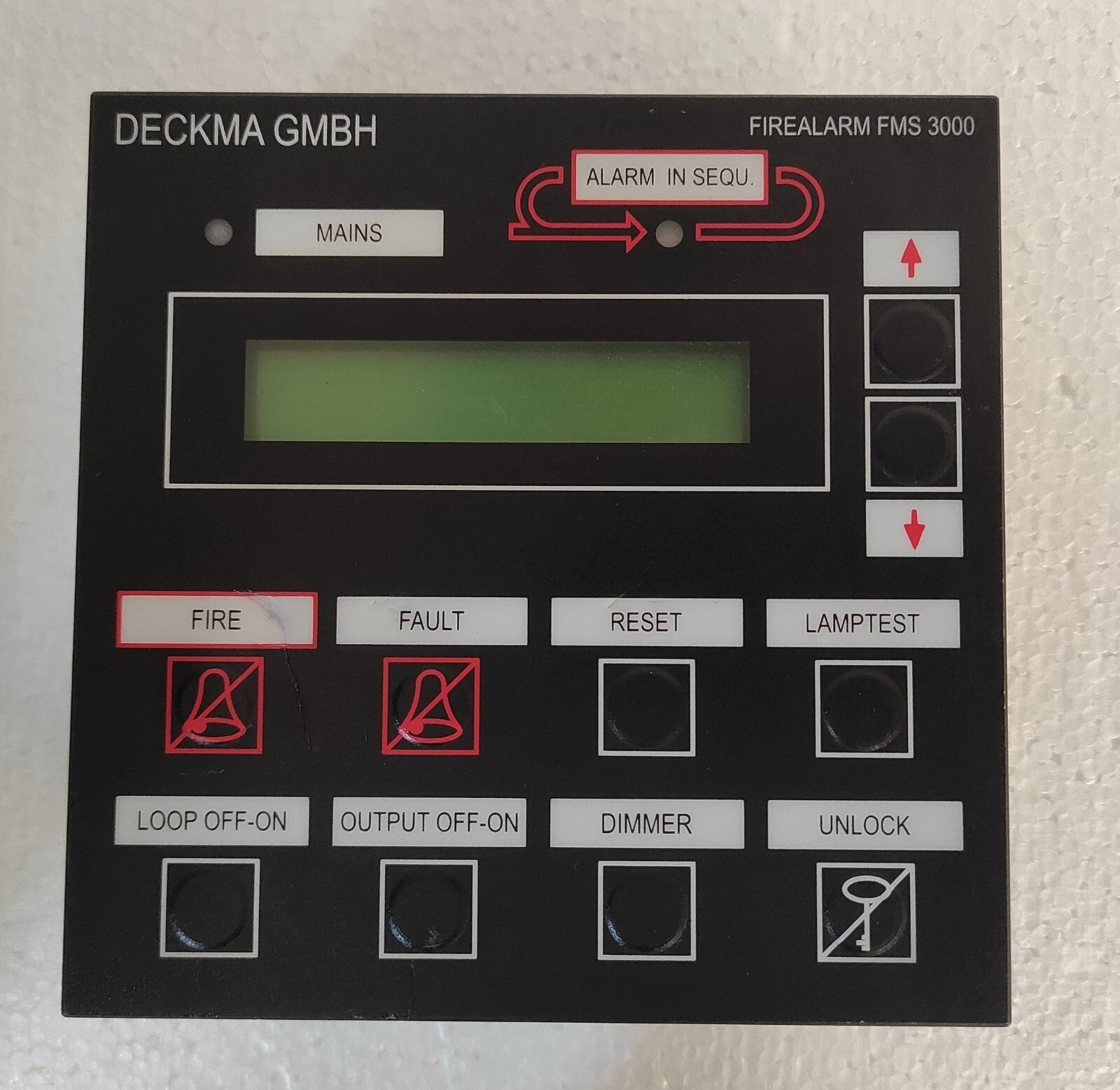 Deckma FMS 3000 HT01-E5 GMBH Fire Alarm Main Panel FMS 3000 / Control Panel